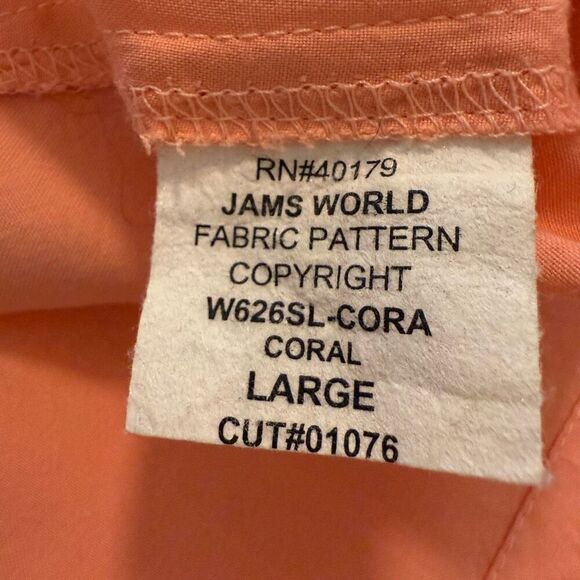 Jam’s World Light Coral Sleeveless Top Sz L Retro - Picture 9 of 10